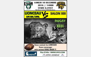 Lionceaux XIII vs Salon XIII